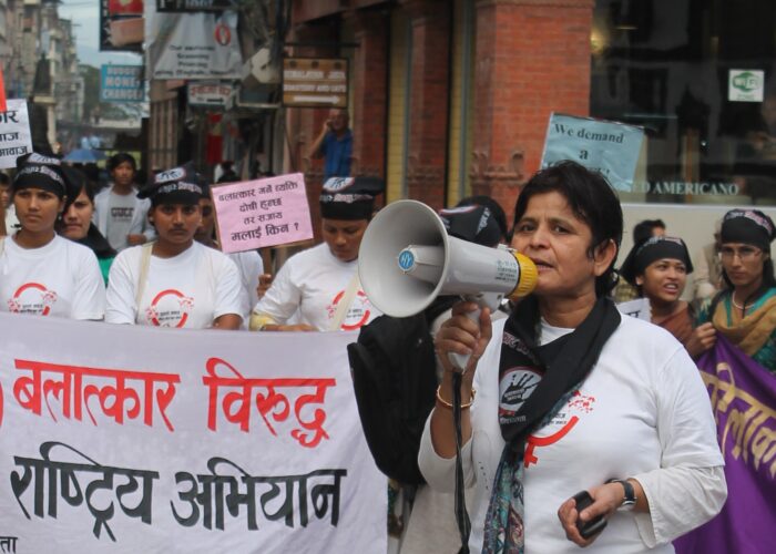 Dr. Renu at UAF Protest