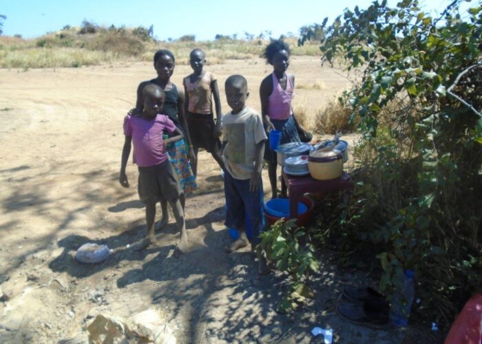 Children at an artisanal mine site in DRC