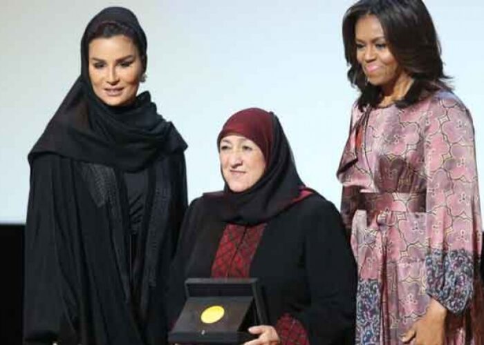 Dr. Sakena Yacoobi with Michelle Obama