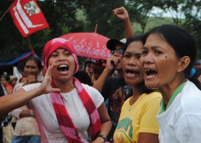 Filipina women protest
