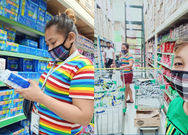 OUTRIGHT community members shopping in COVID masks