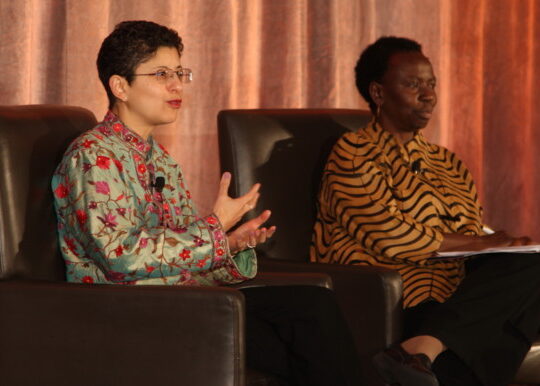 Two speakers at WFN's 30th Anniversary Conference in 2015