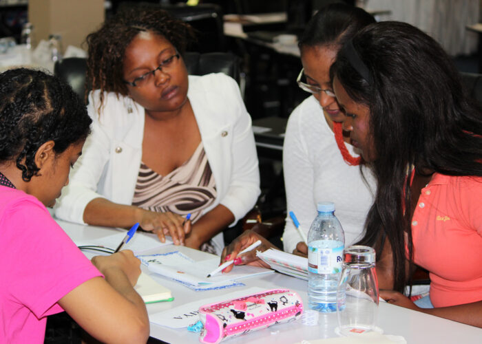 FLaMBaRI having a group breakout discussion