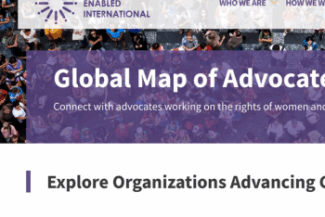 WEI Global Map of Advocates Webpage Screenshot