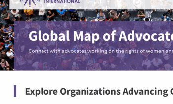 WEI Global Map of Advocates Webpage Screenshot