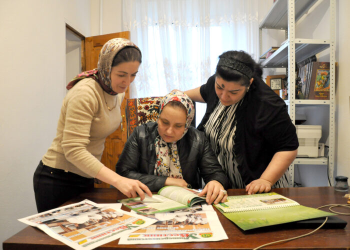 Zarema Akhmedova Kheda Omarkhadzhieva and Inna Ayrapetian from the NGO Sintem Russian Federation Chechnya