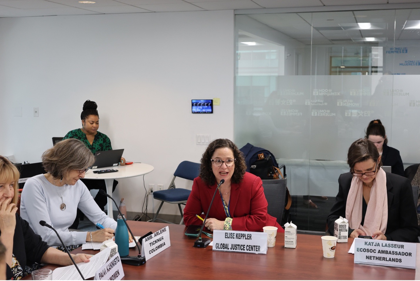 Global Justice Center rep speaks at conference