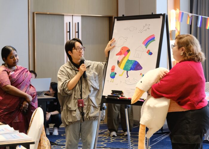 LBQ activists from Korea, India and Philippines at training workshop