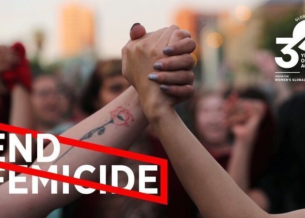 Poster by Center of Women's Global Leadership to end femicide